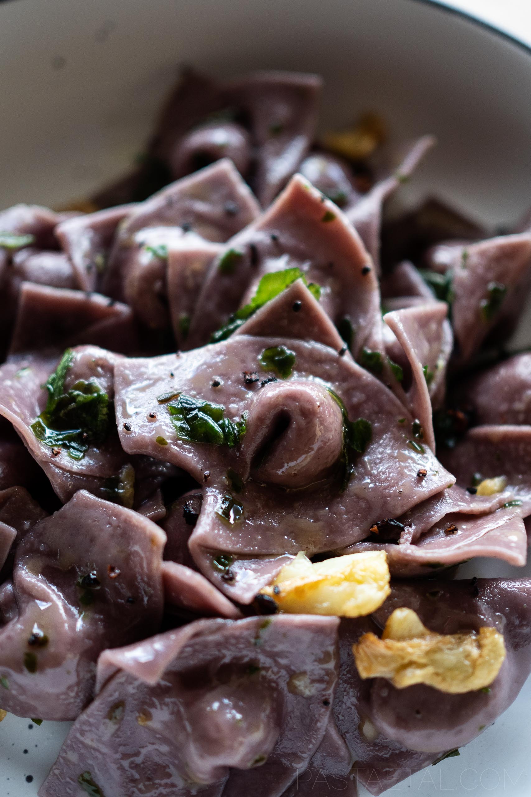 Pink and Black Pepper Tortellini with Pumpkin, Corn, Chorizo, and  Chimichurri, in Locro Bone Broth - Pasta et Al