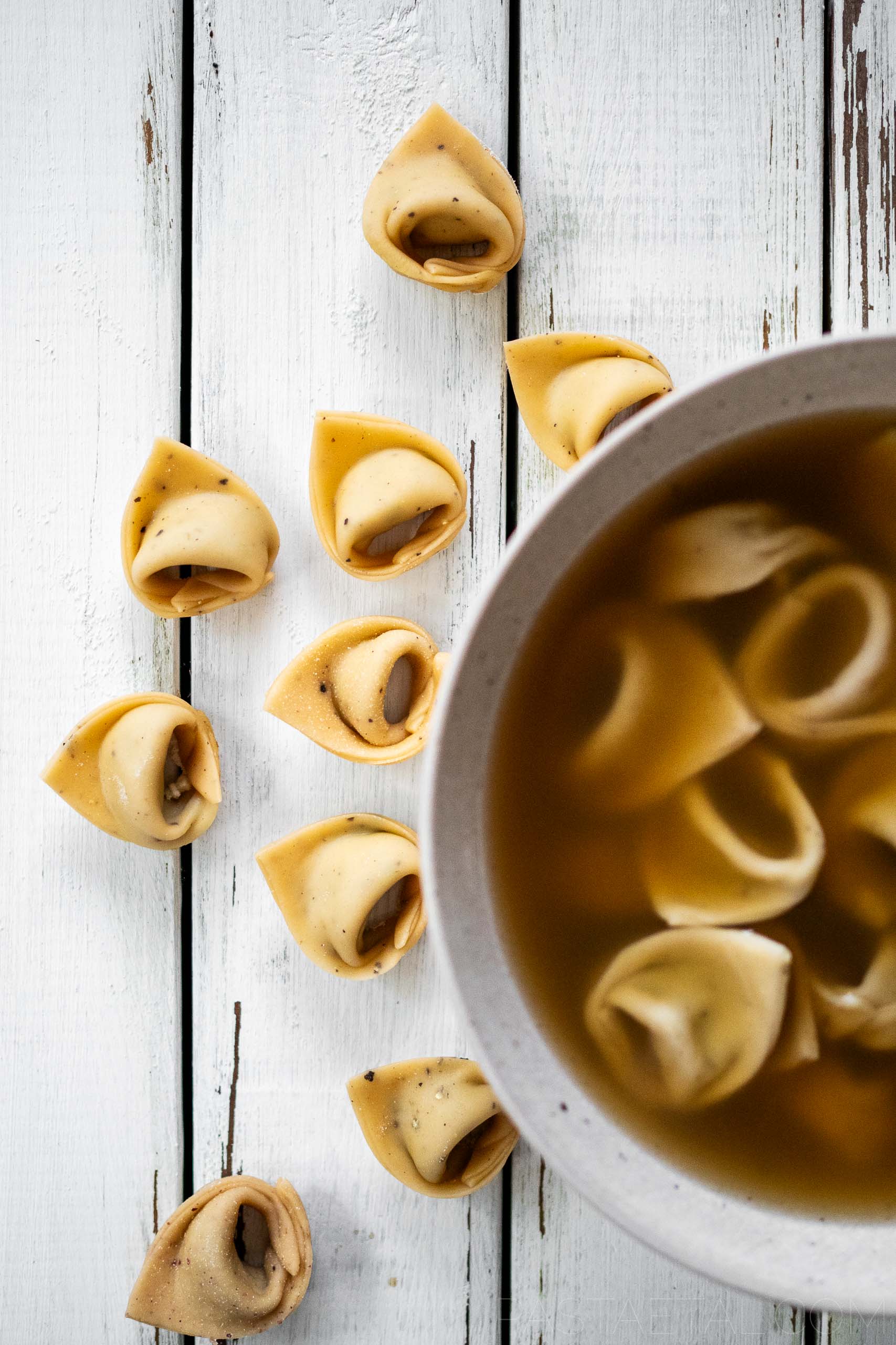 Pink and Black Pepper Tortellini with Pumpkin, Corn, Chorizo, and  Chimichurri, in Locro Bone Broth - Pasta et Al